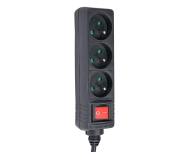 HAMA Listwa zasilająca Standard 3gn, 3m, czarna - 1416391 - zdjęcie 3